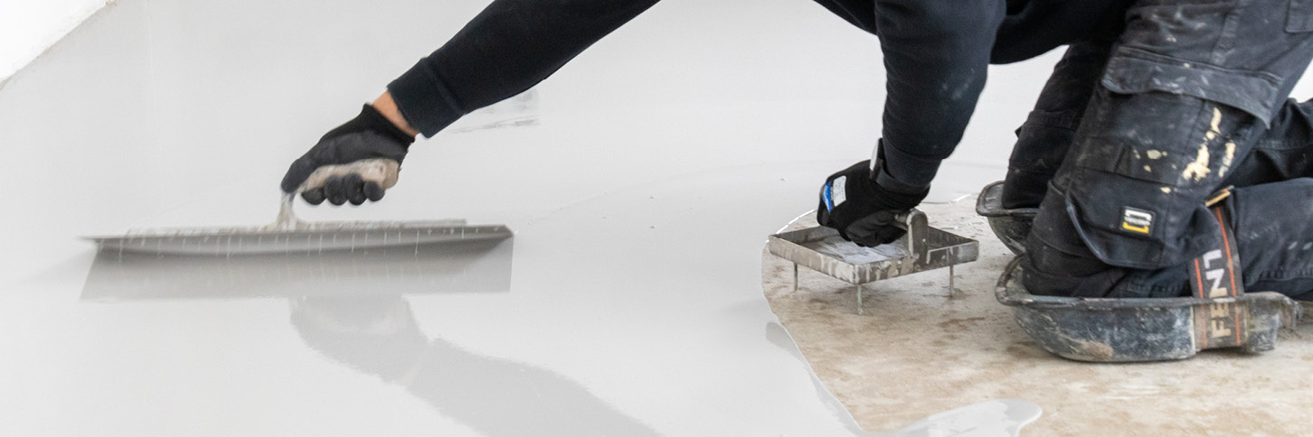 egaliseren van vloer voor pvc vloer