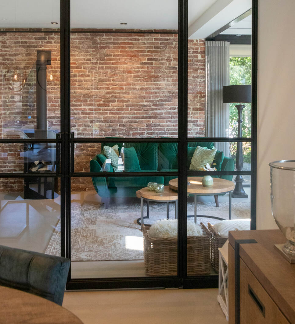 betonlook in landelijk interieur