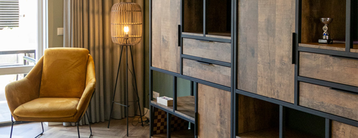 Industriële woonkamer